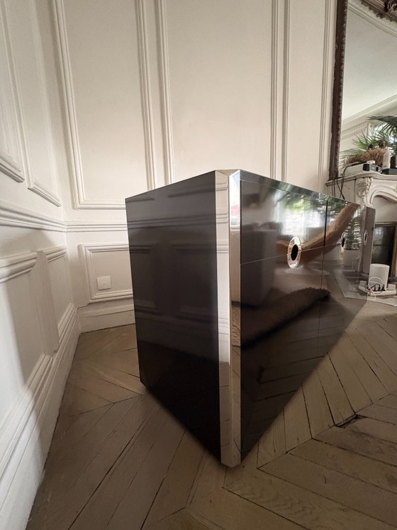 Enfilade Willy Rizzo Pour Mario Sabot 1970 – Buffet bas, Metal, Wood (photo 8 of 9)