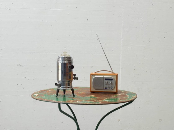 Image 1 of Green French gueridon metal garden table, 1950s