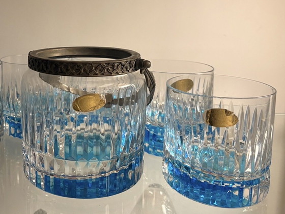 Image 1 of Set da whisky in cristallo tagliato a mano vintage Maestri Muranesi