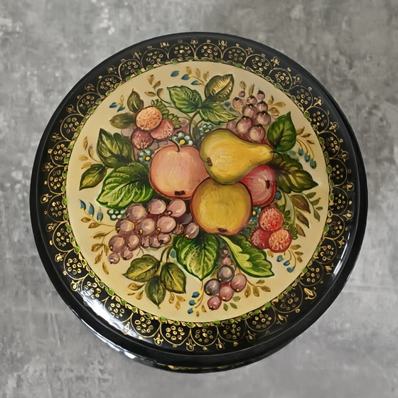 Image 1 of Boîte laquée ancienne de Russie (Union soviétique)