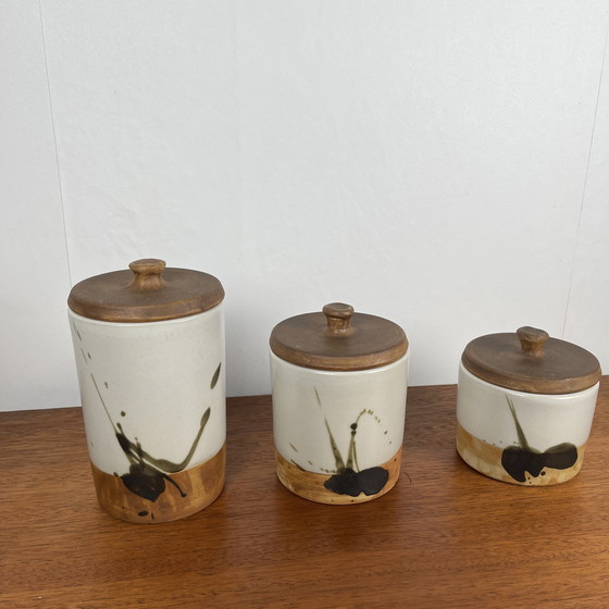 Image 1 of Set di 3 pentole con coperchio &quot;La Colombe&quot;, 1950/60