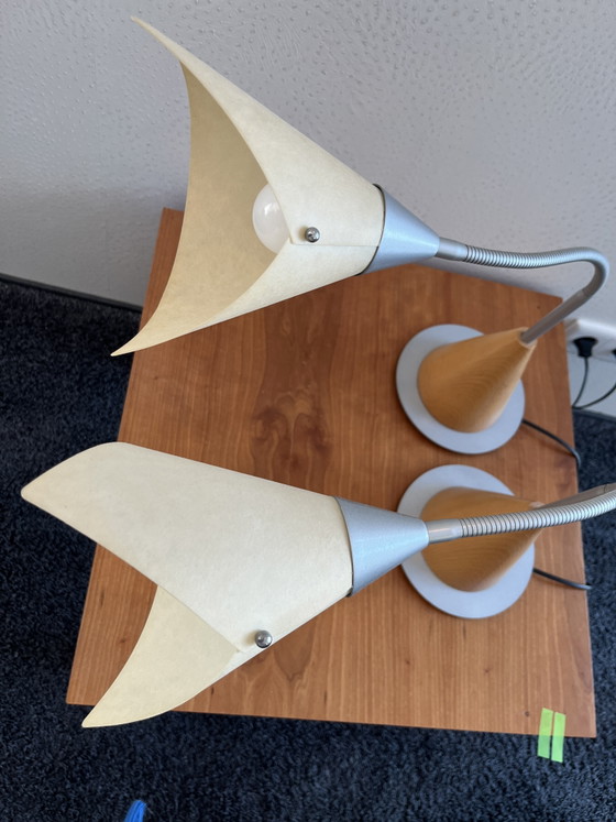 2 Lampes Massives – Lampes de lecture, Wood, Metal (photo 3 of 5)