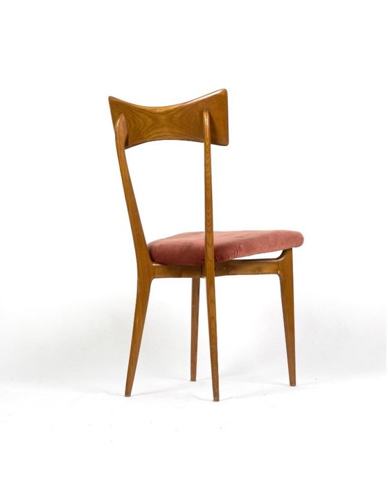 Image 1 of Ensemble de 6 chaises de salle à manger vintage d'Ico Parisi pour Ariberto Colombo, Cantù