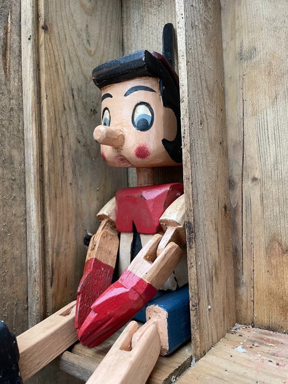 Image 1 of Charmante und nostalgische Holzfigur: „Pinocchio“