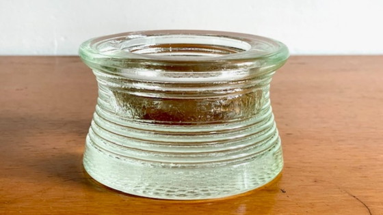Image 1 of Vintage Glass Paperweight Trinket Tray