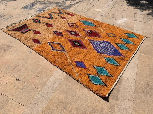 Alfombra marroquí hecha a mano de 200 cm x 300 cm.