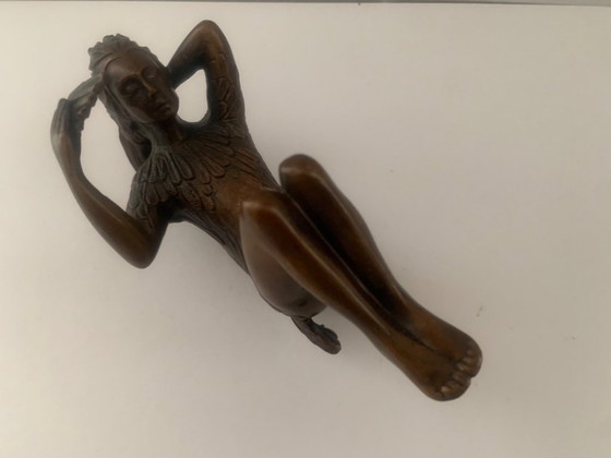 Image 1 of Escultura de Ernst Fuchs, Arte en bronce, Reina de la noche, Papageno, Arte de Papagena, Las bellas artes, La flauta mágica