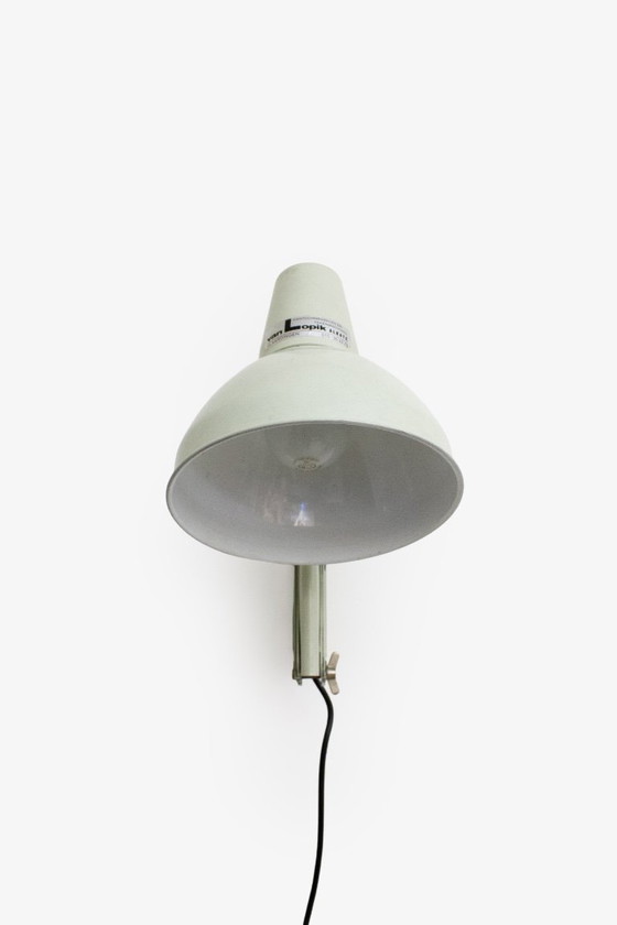Image 1 of 60’s grijze industriële schaarlamp SIS Duitsland