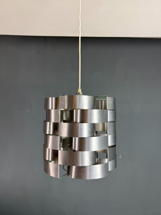 Image 1 of Lampada a sospensione in alluminio Max Sauze, Mid-Century Modern, Francia, anni '70