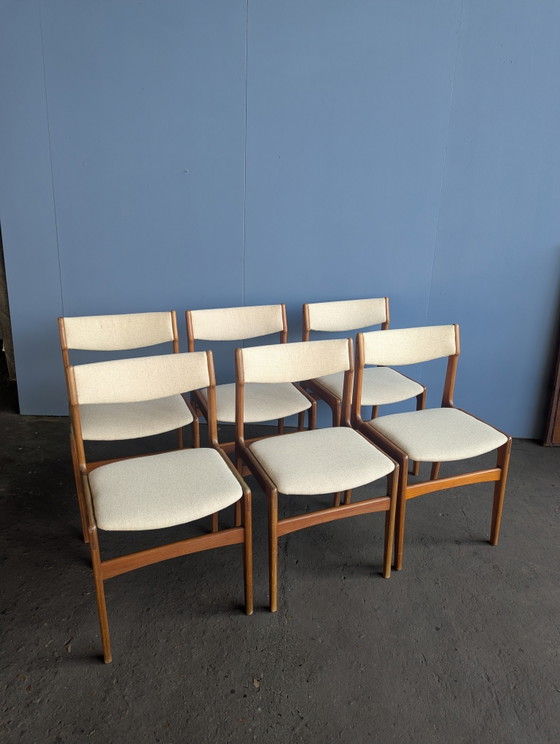 Image 1 of 6 sillas de comedor Erik Buch como nuevas, Dinamarca