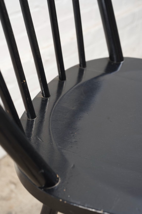 Image 1 of 6 sedie da pranzo "Windsor" di Jørgen Anker Heegaard, Fritz Hansen, 1940