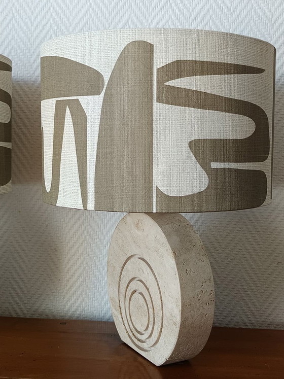 2x Travertine Lamps by Fratelli Mannelli – Table lamps (photo 7 of 14)