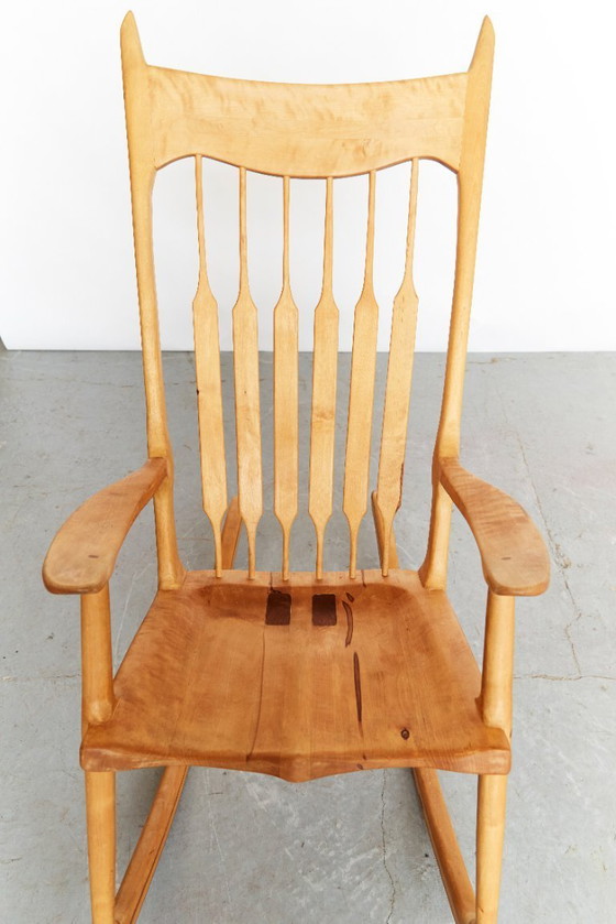 Image 1 of Fauteuil à bascule inspiré de Sam Maloof
