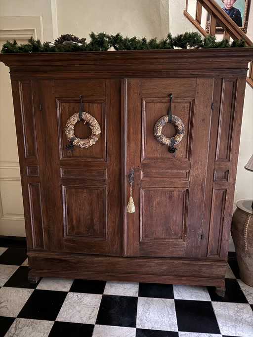 Armadietto per il pane antico in quercia / Broodkast