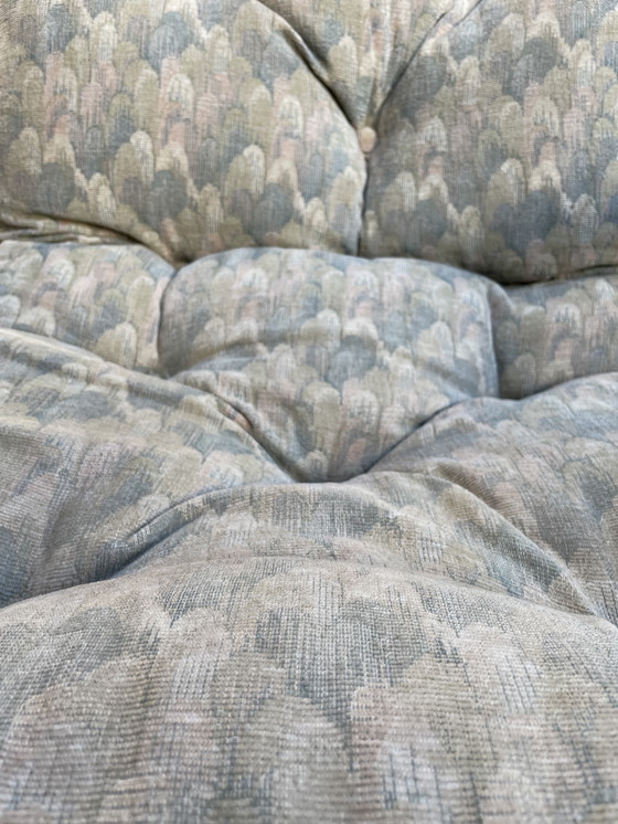 Image 1 of Vintage rotan en wicker bergère oorfauteuil Gio Ponti stijl