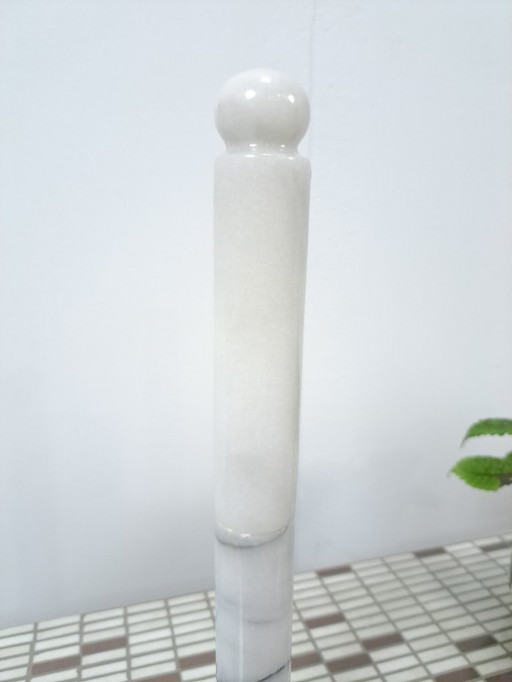 Vintage marble kitchen roll holder
