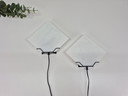 Set (2) vintage wall lamps. Black and white, 70s and 80s.