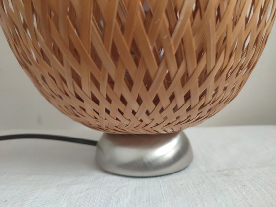 Image 1 of Ikea Design Model Boja- BO803- Maria Vinka - Hand-woven Bamboo Table Lamp