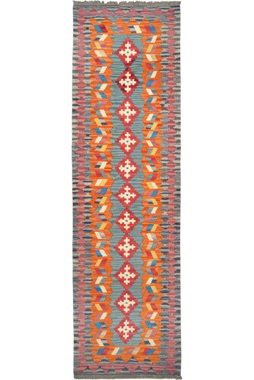 Hand-woven kilim gashgai 286 x 82 cm