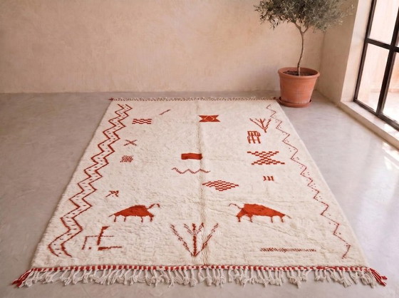 Handmade decorated wool rug 220/300cm – Rugs & carpets, Cotton (photo 3 of 9)