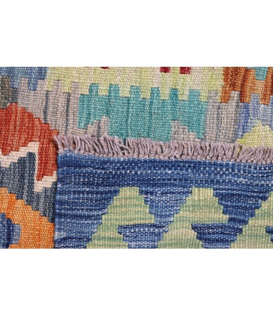 Image 1 of 296x78 cm Handgeweven Kelim Loper Wol Vloerkleed Tapijt