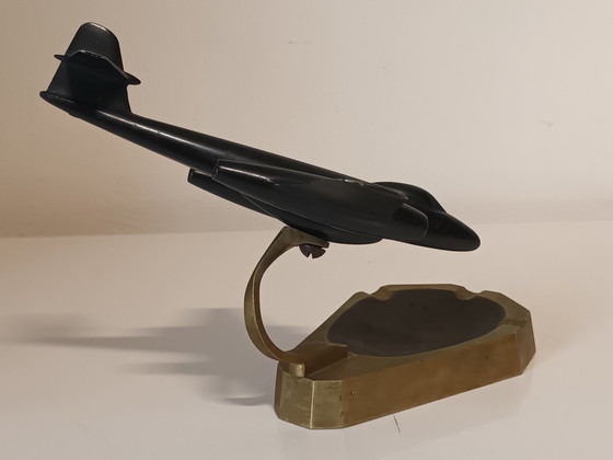 Image 1 of Cenicero Art Déco con avión