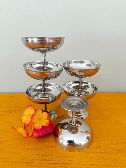 Set van 6 Letang Rémy ijsbekers