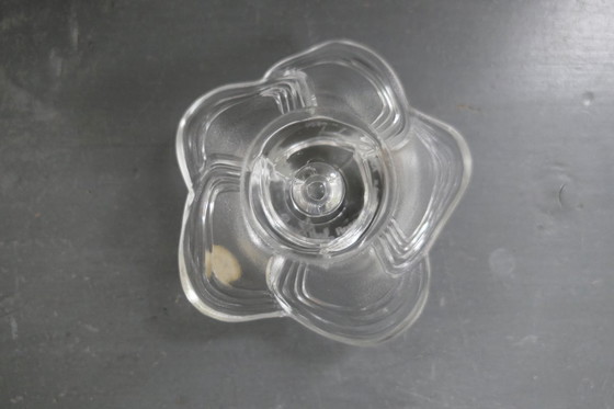 Image 1 of Vintage Rosenthal kandelaar roos kristal Johan van Loon