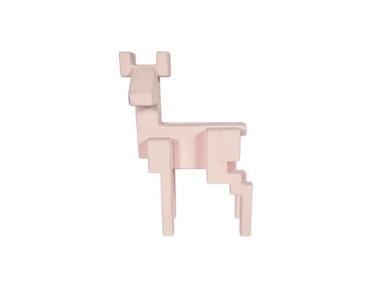 Image 1 of Ikea - Monica Mulder - cervo rosa a 8 bit - alluminio rivestito - 2000