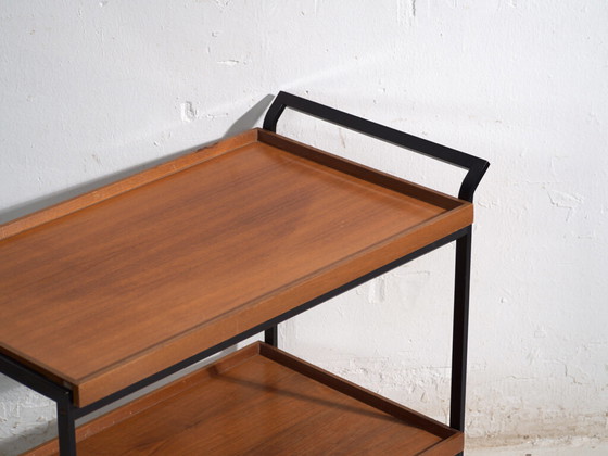 Carrito de servicio antiguo OPAL – Alemania, circa 1960 – Carritos de bar, Wood, polished steel (photo 16 of 40)