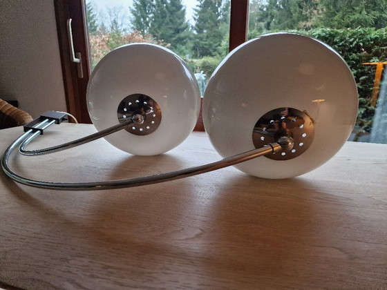 Image 1 of Dijkstra double arc lamp mushroom 1970s