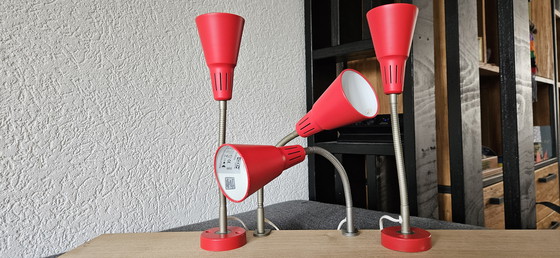 Image 1 of Set di 4 lampade vintage Ikea Kvart