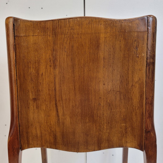 Image 1 of Mesa auxiliar trampantojo libros, estilo Napoleón III, madera y taracea, f. s. XIX - Francia 
