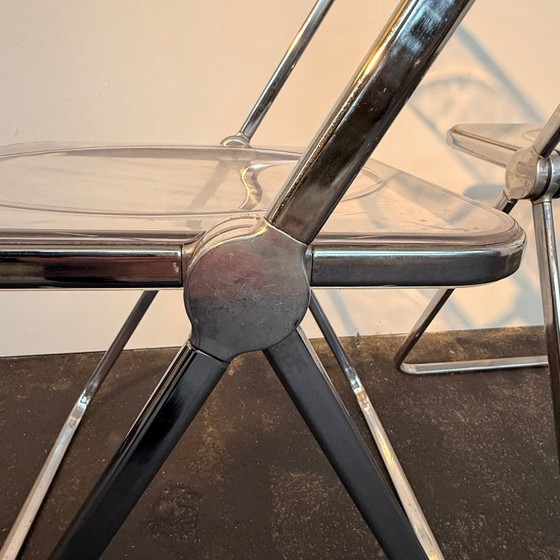 Image 1 of 4 chaises pliantes transparentes Plia de Castelli