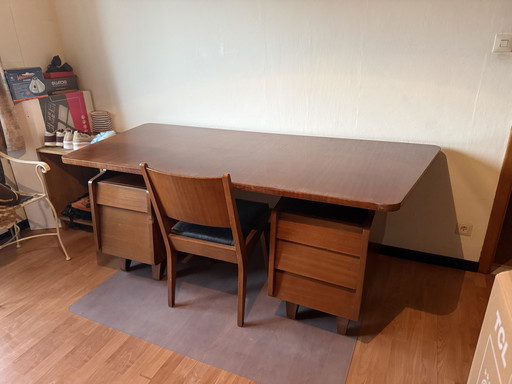 Bureau ‘De Coene’ jaren 50 met originalele tekening! 