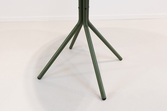 Image 1 of Bogaerts walnut table with green frame
