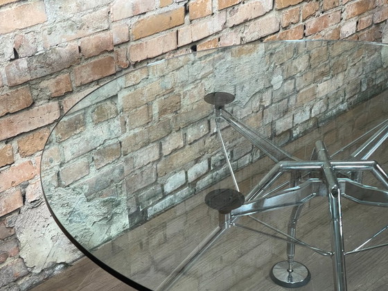 Tecno Nomos – Rond Glas | Norman Foster – Esstische, Metal (photo 3 of 7)