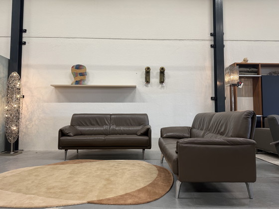 Image 1 of 2 Divano Leolux Bora Balanza 2,5 Posti Senso Noce