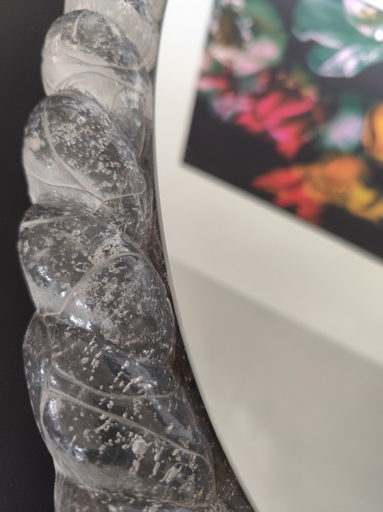 Image 1 of Vintage Space Age spiegel Hillebrand 22 220 | Acryl matglas uit de jaren 70 | Verlicht | Designklassieker

