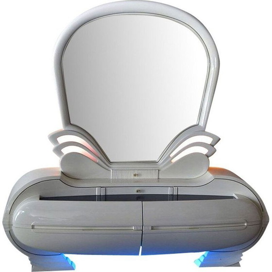 Image 1 of Tavolo da toeletta illuminato vintage di Fonte del Mobile, anni '70