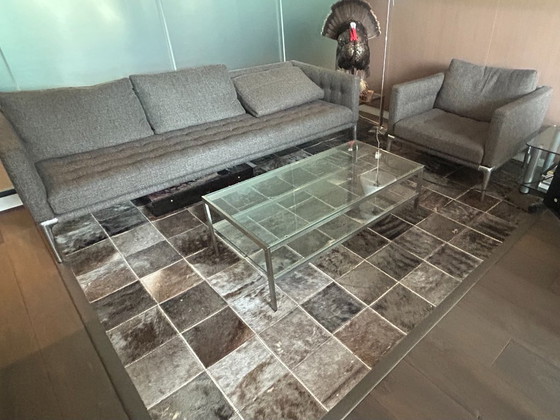 Canapé + Fauteuil Cassina – Coins salon, Textile, Chrome (photo 5 of 5)