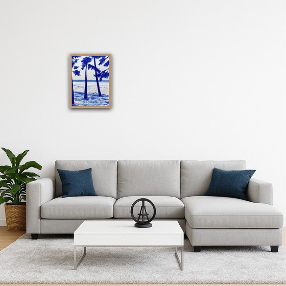 Image 1 of Acrylique sur papier blanc hahnemuhle.   Format 40x30cm.  