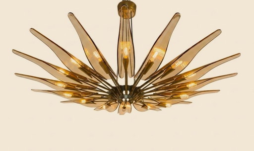 Dahlia Kronleuchter von Max Ingrand für Fontana Arte