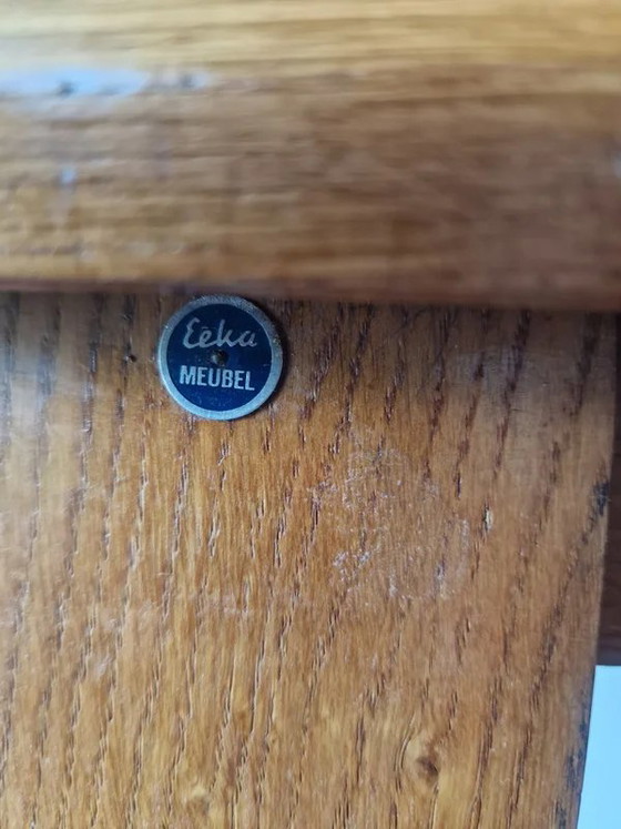 Vintage oak Desk - Eeka Meubelen - 50s/60s – Mid-Century Modern – Wood, Mid Century Modern (photo 21 of 23)