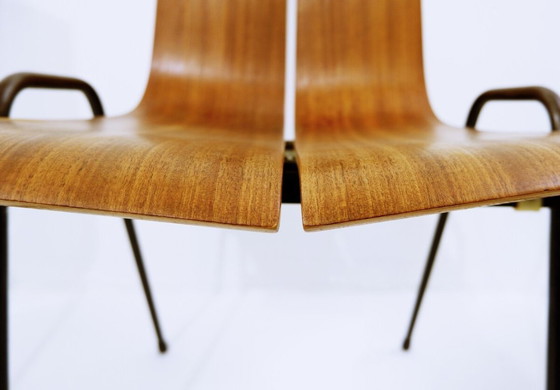 Image 1 of Set van 3 Zwitserse "GA" stoelen van Hans Bellmann voor Horgen-Glarus, jaren 60