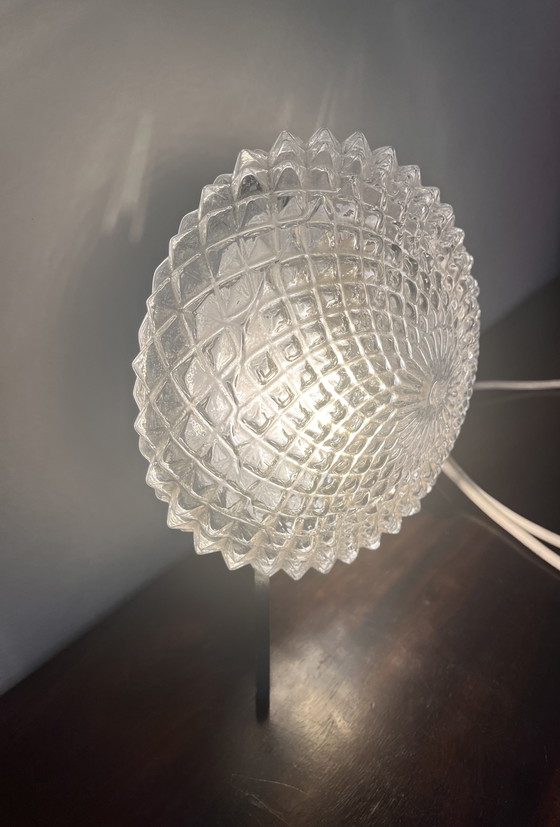 Image 1 of Vintage Ceiling Lamp Pineapple Relief Solid