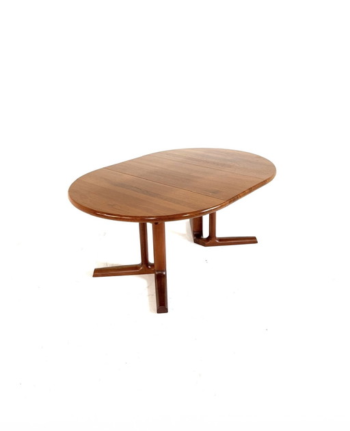Vintage extendable Danish dining table, Dyrlund ‘70