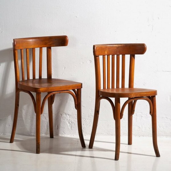Antique Thonet bistro chairs (c.1900). Set of 2 pieces #14 – Dining chairs (photo 11 of 25)