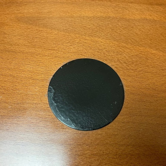 Image 1 of Portuguese Vintage Postmodern Style Functional Wooden Side Table With Magazine Rack