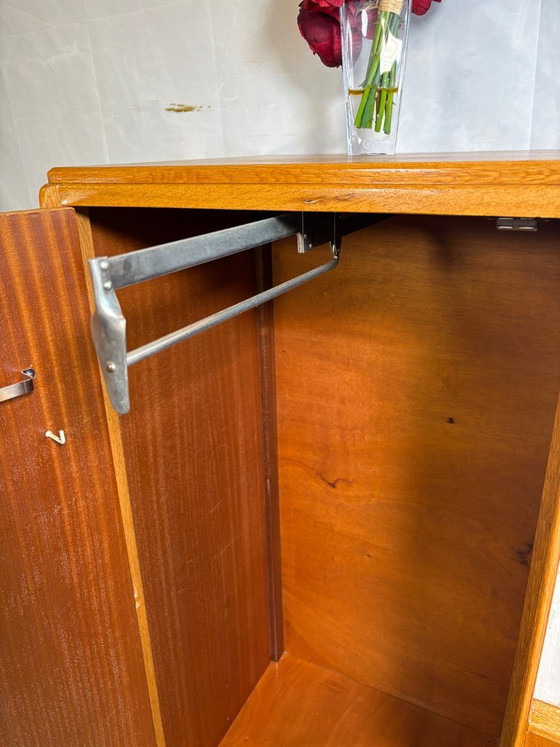Rare Vintage G-Plan E. Gomme Oak Compactum Gentleman’s Wardrobe | C.1950–1960 | Gold Stamp – GPlan, Wood (photo 7 of 15)